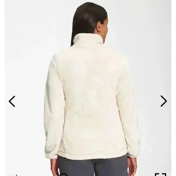 The north face white fuzzy osito jacket in size medium - Picture 2 of 8